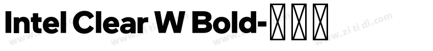 Intel Clear W Bold字体转换